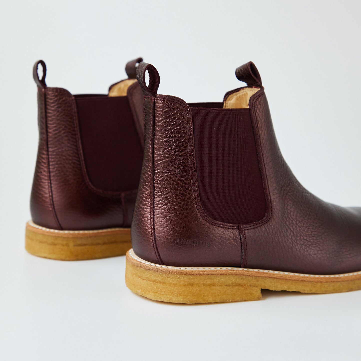 Angulus Classic Chelsea Boots - Bordeaux Shine