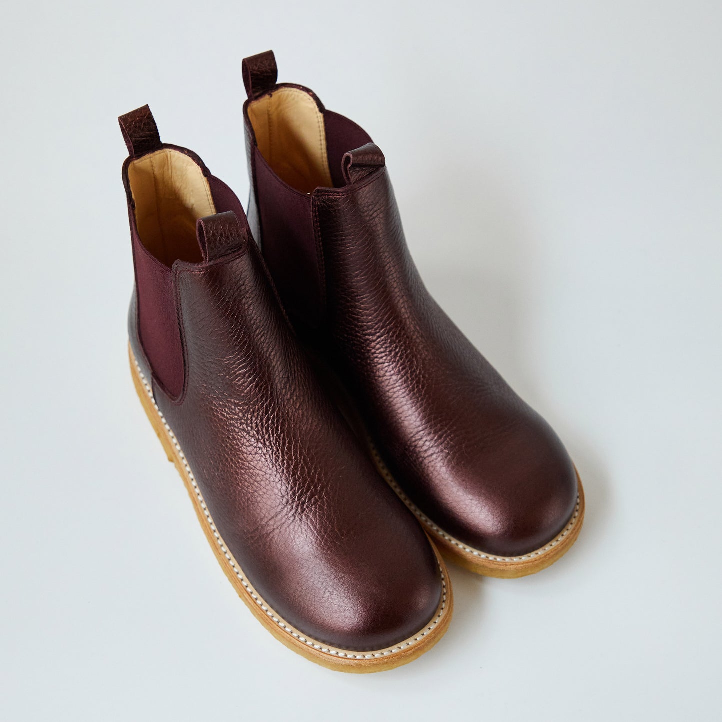 Angulus Classic Chelsea Boots - Bordeaux Shine