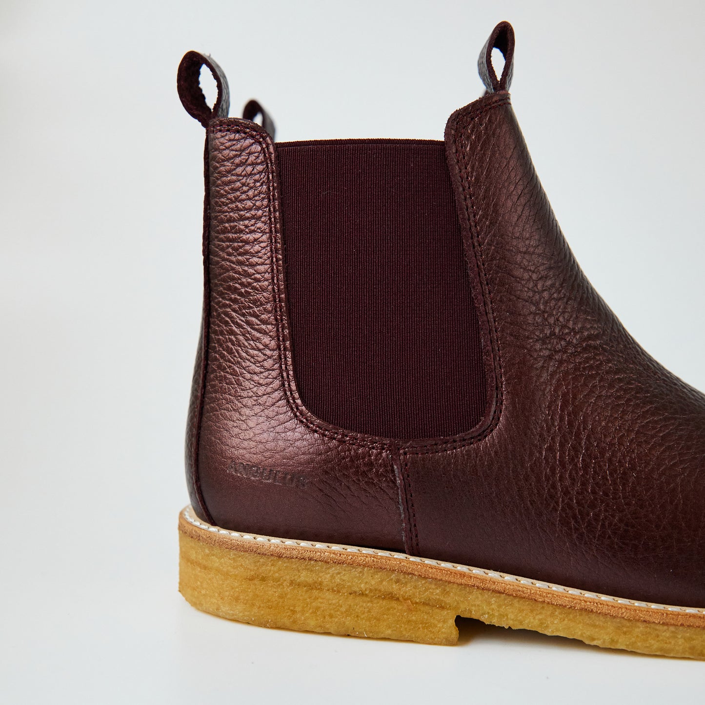 Angulus Classic Chelsea Boots - Bordeaux Shine