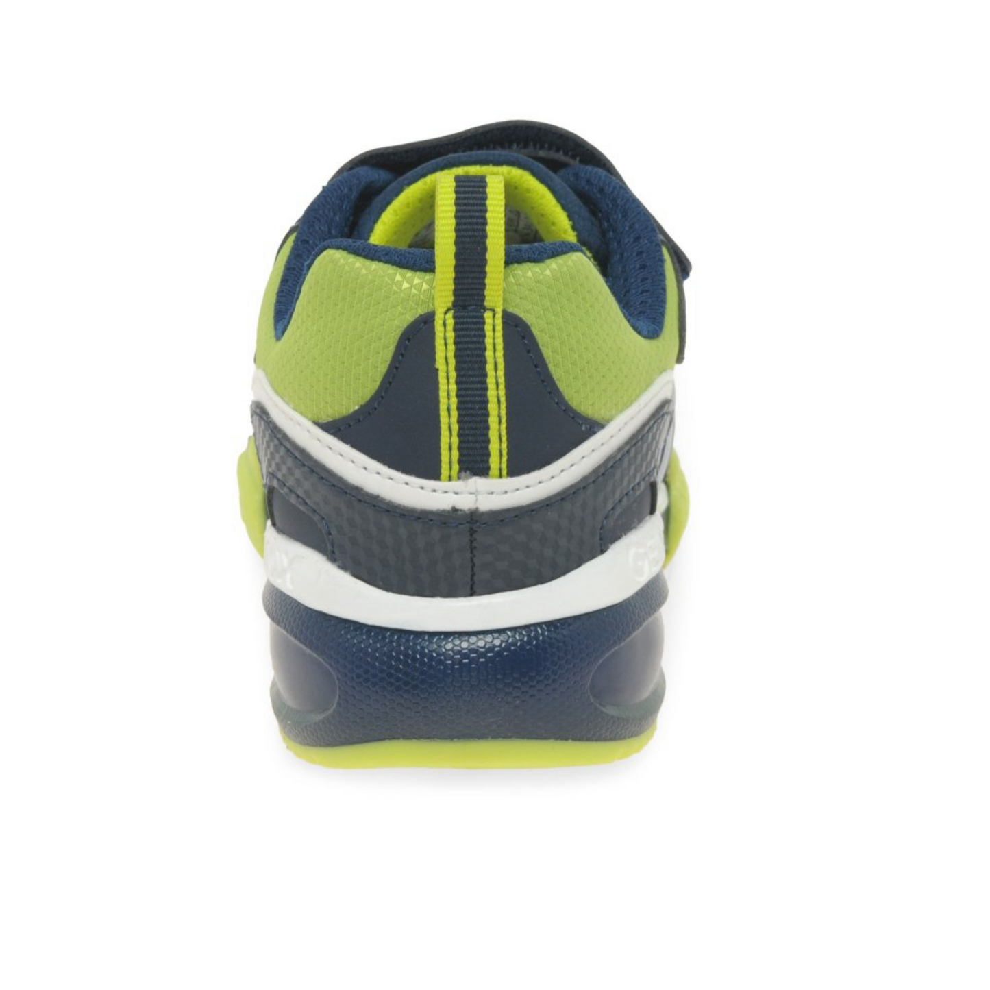 Geox J BAYONYC Navy/Lime Light up trainer