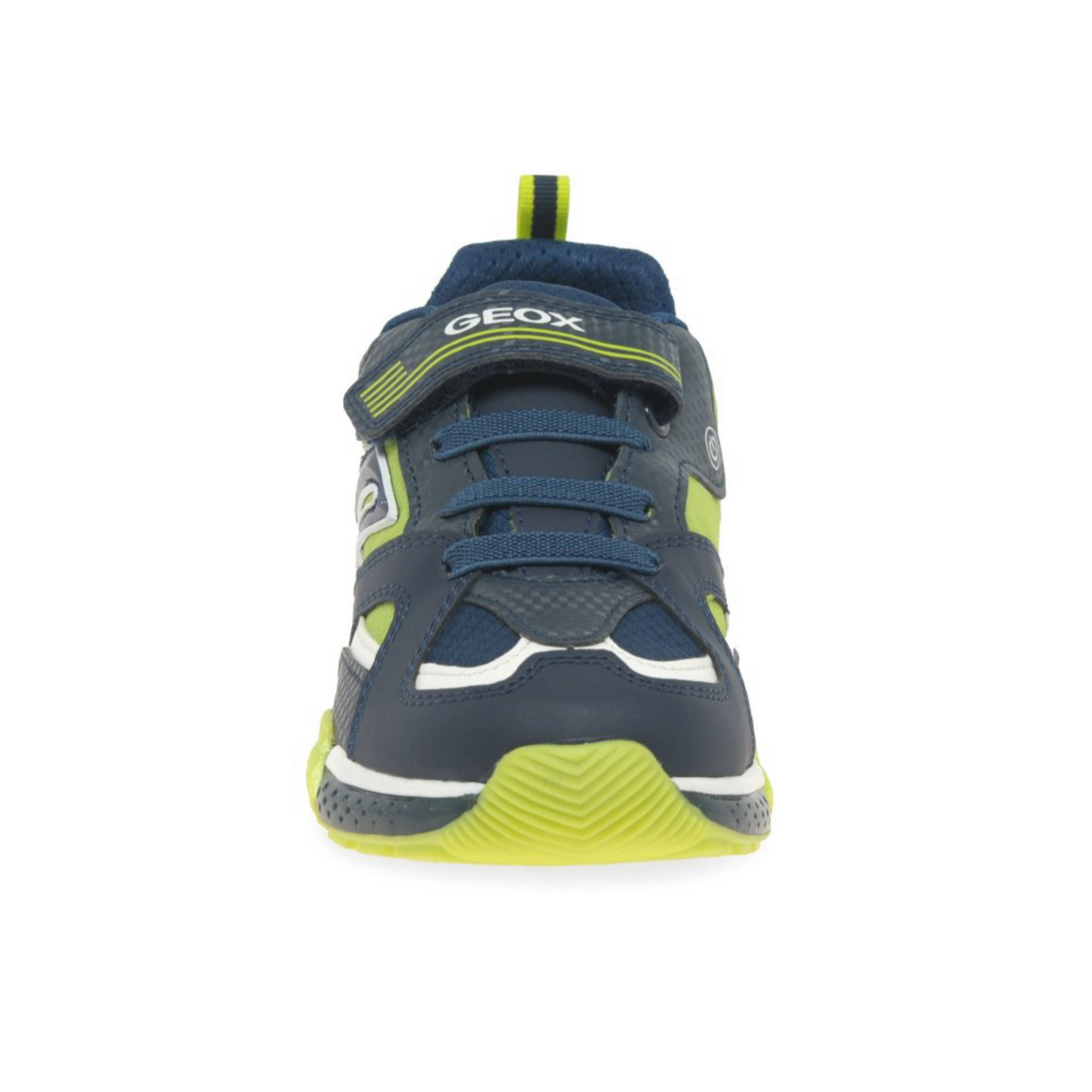 Geox J BAYONYC Navy/Lime Light up trainer