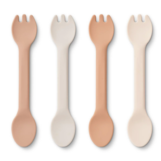 Liewood Jan Silicone Spork Set- 4 Pk