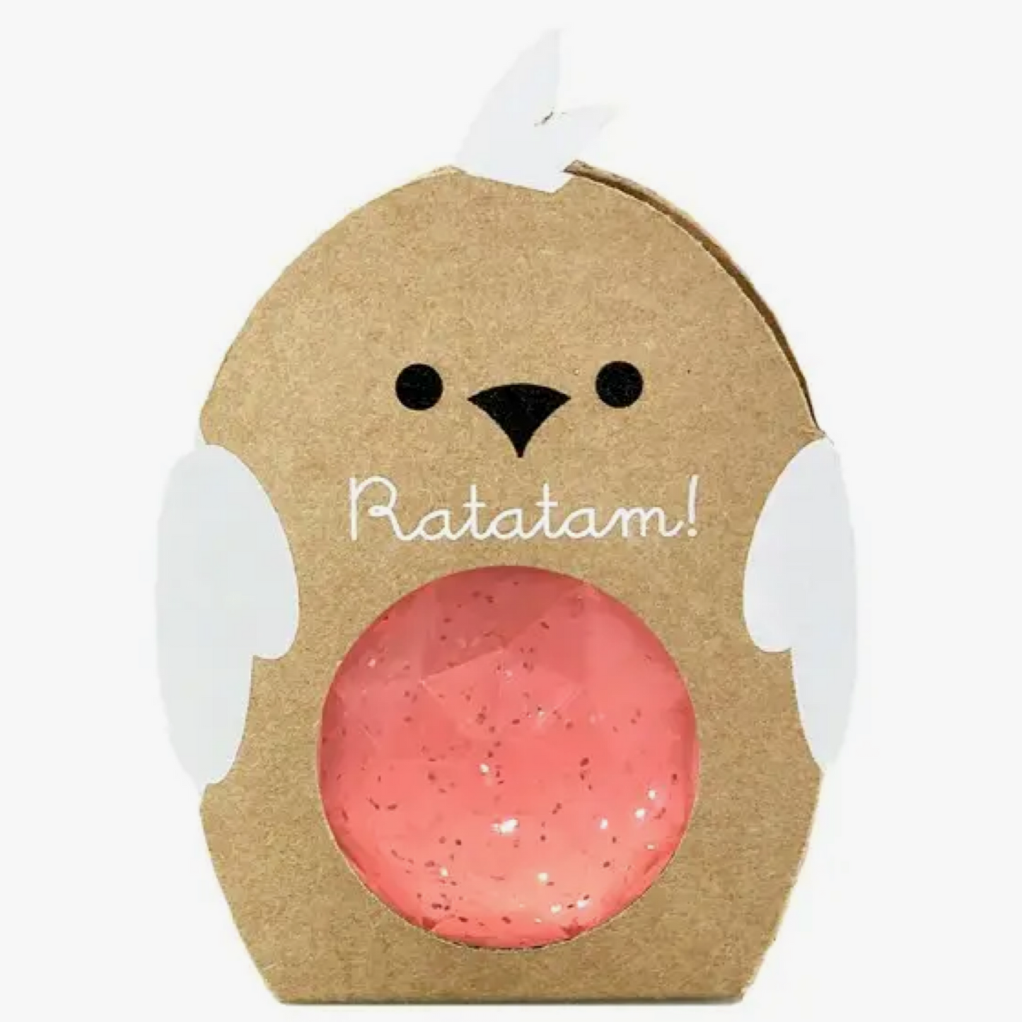 Ratatam 42mm Pink Glitter Bird Bouncing Ball