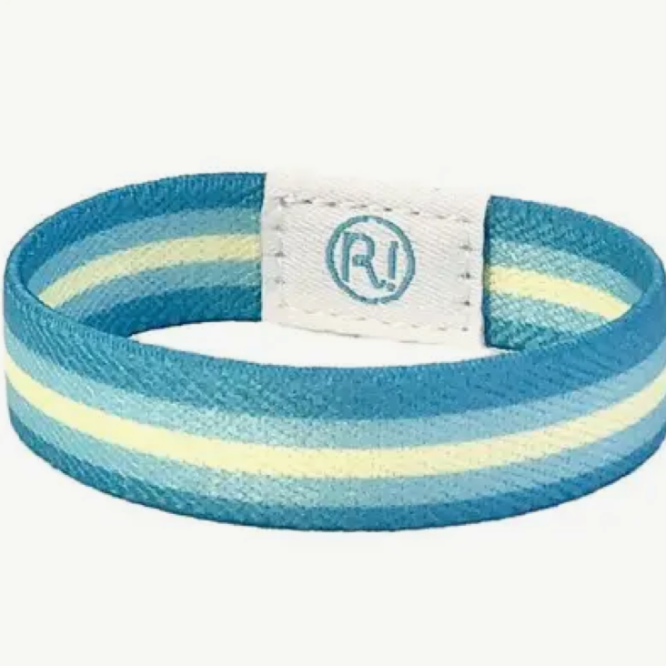 Ratatam Blue Striped Elastic Bracelet