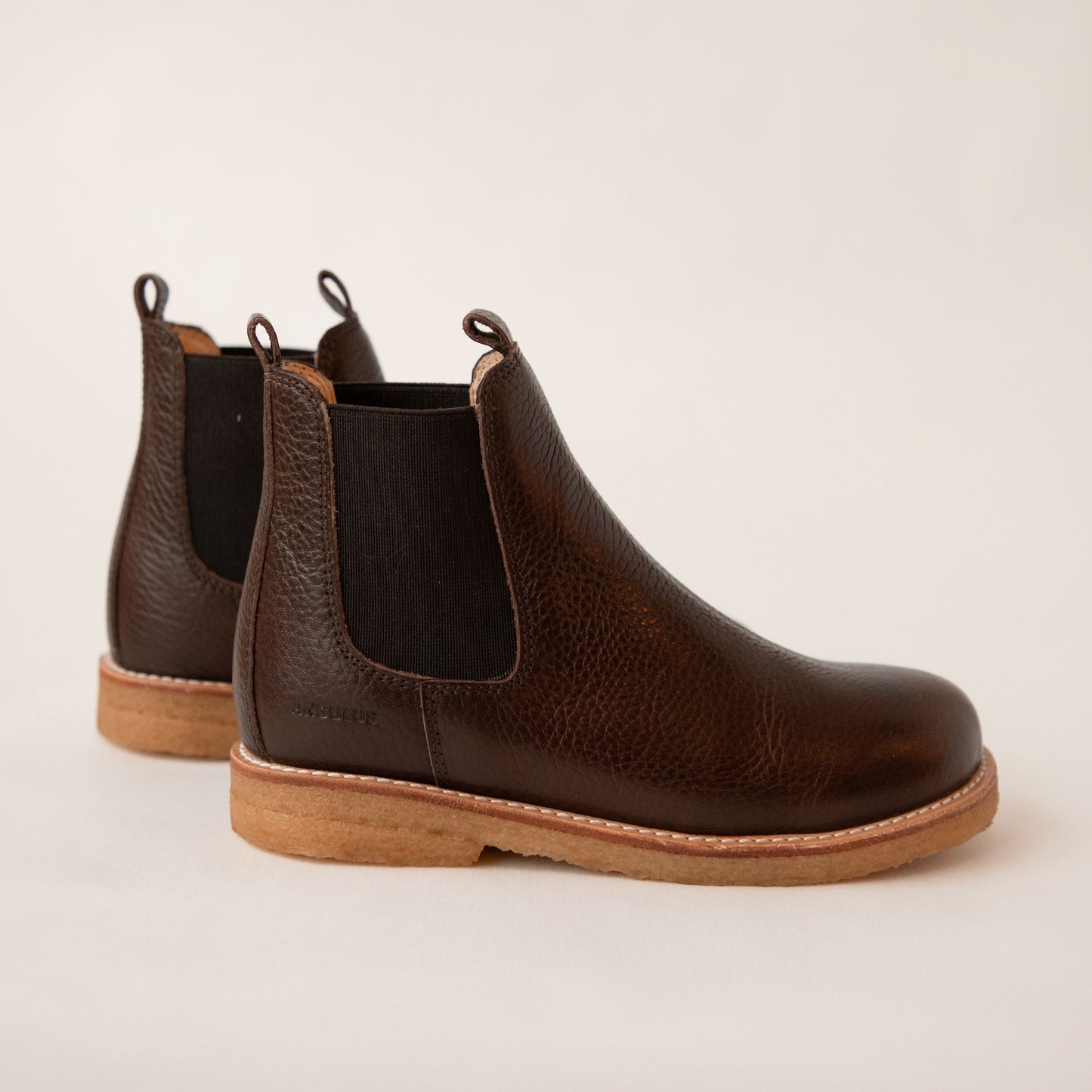 Angulus Chelsea Boots Dark Brown Leather