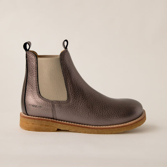 Angulus Chelsea Boots Mauve Shine