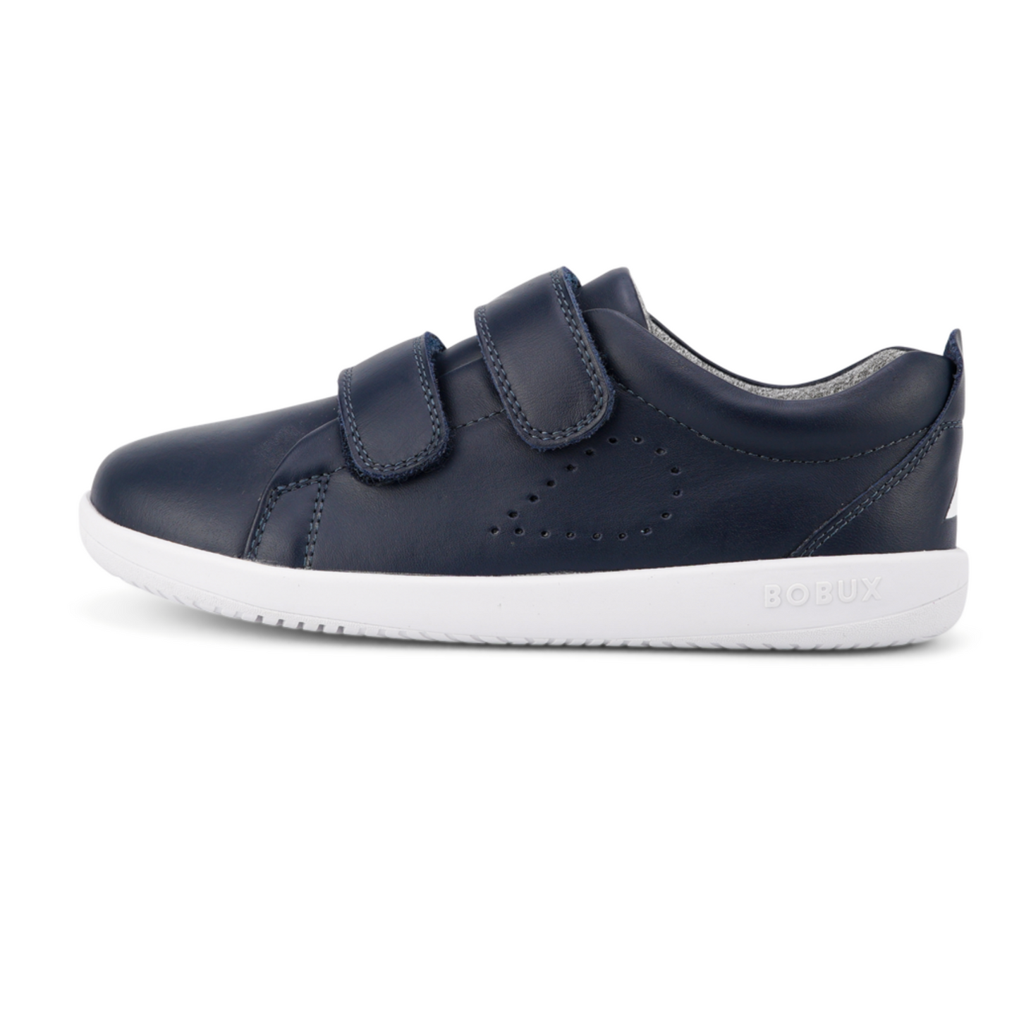 Bobux Grass Court Navy Leather Trainers