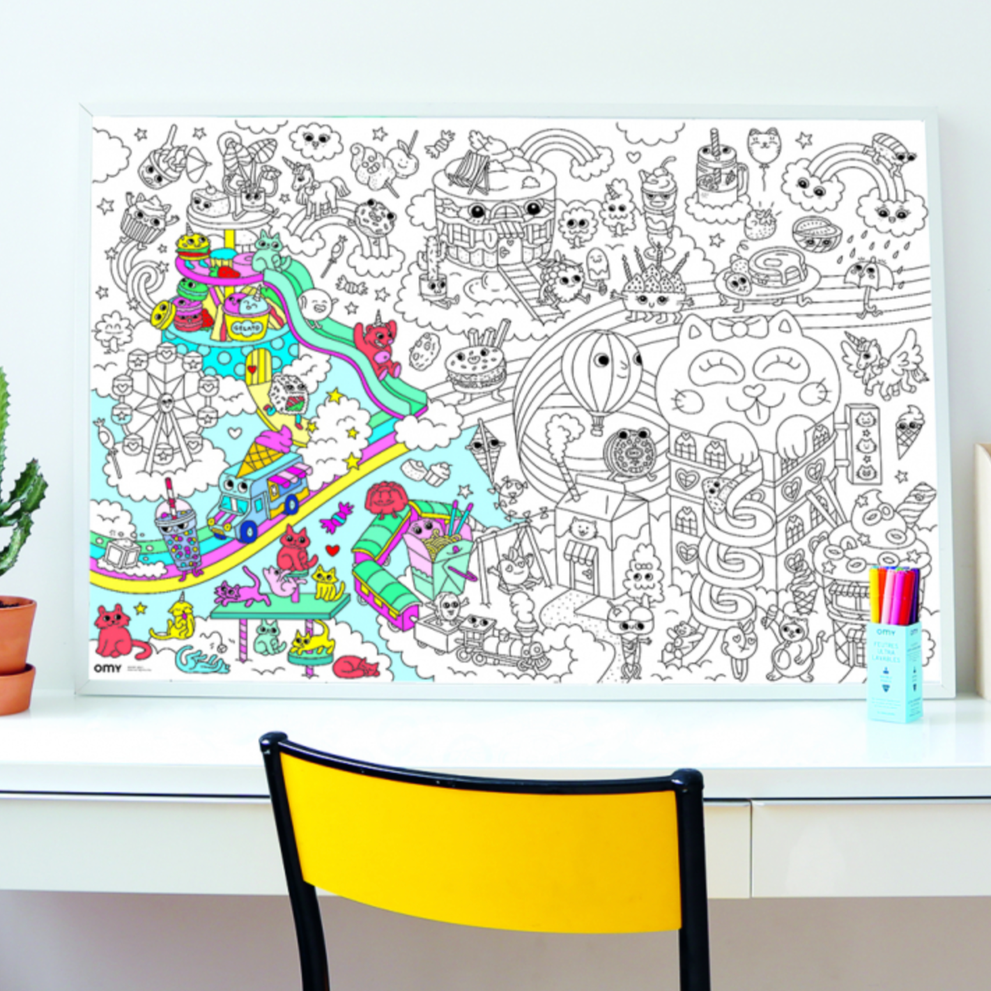 OMY Kawaii - Giant Colouring Poster