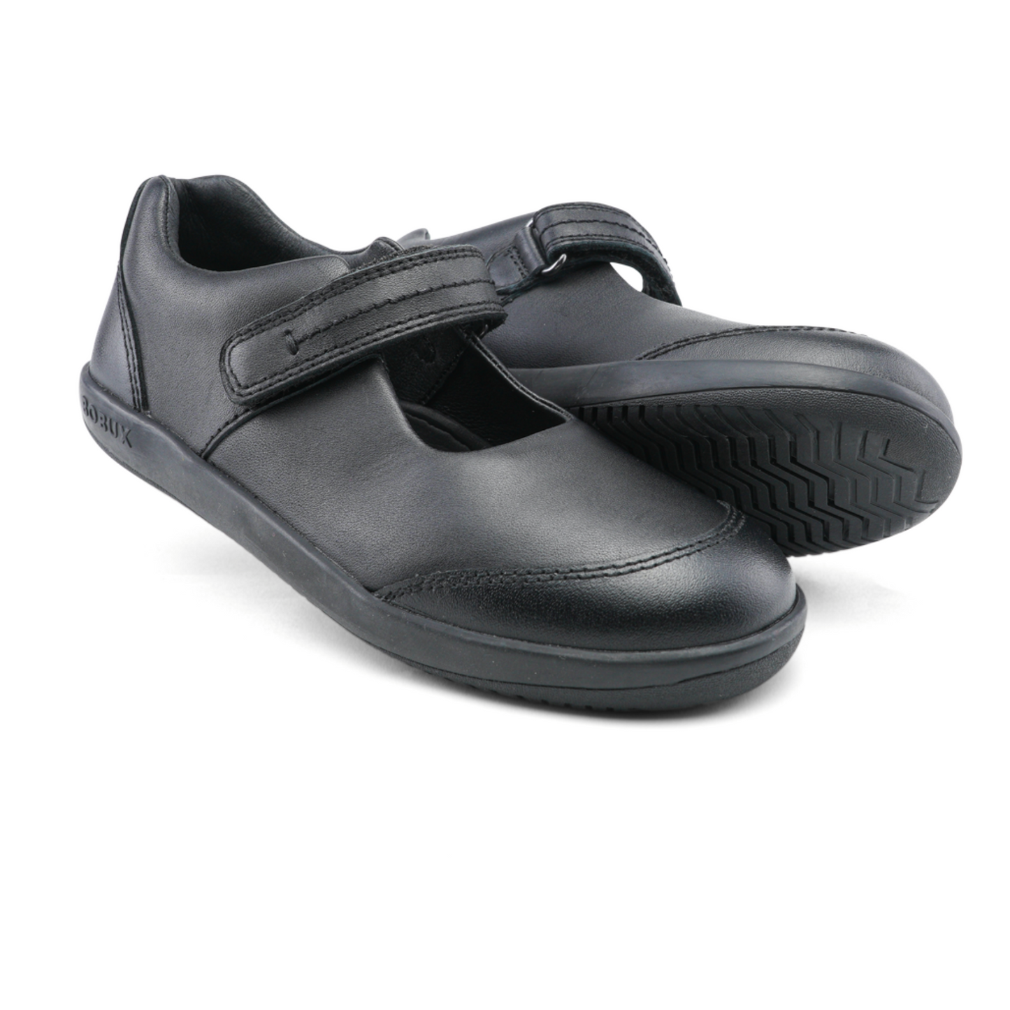 Bobux Quest Black Leather School Shoes