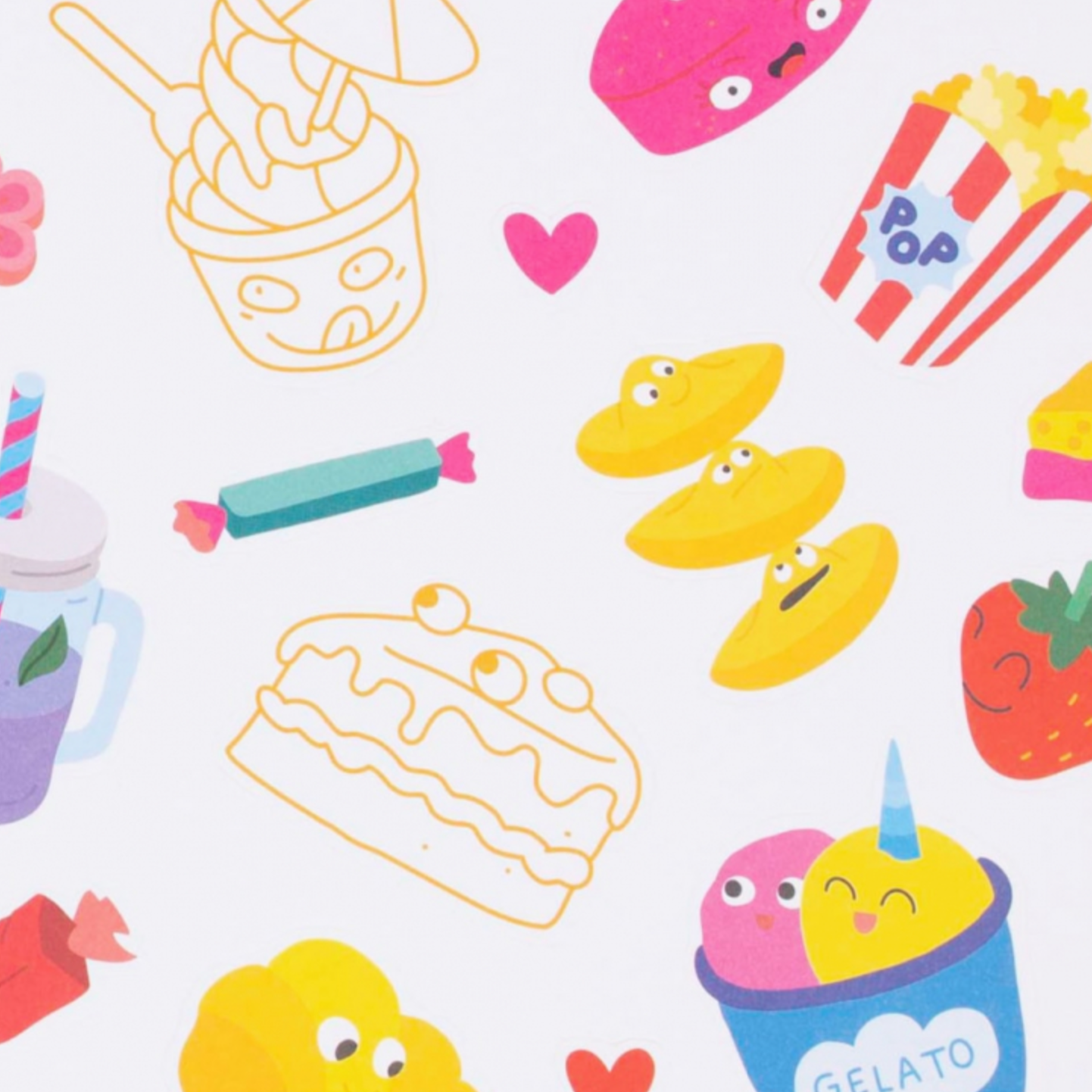 OMY Cupcake - Sticker Shape Notebook