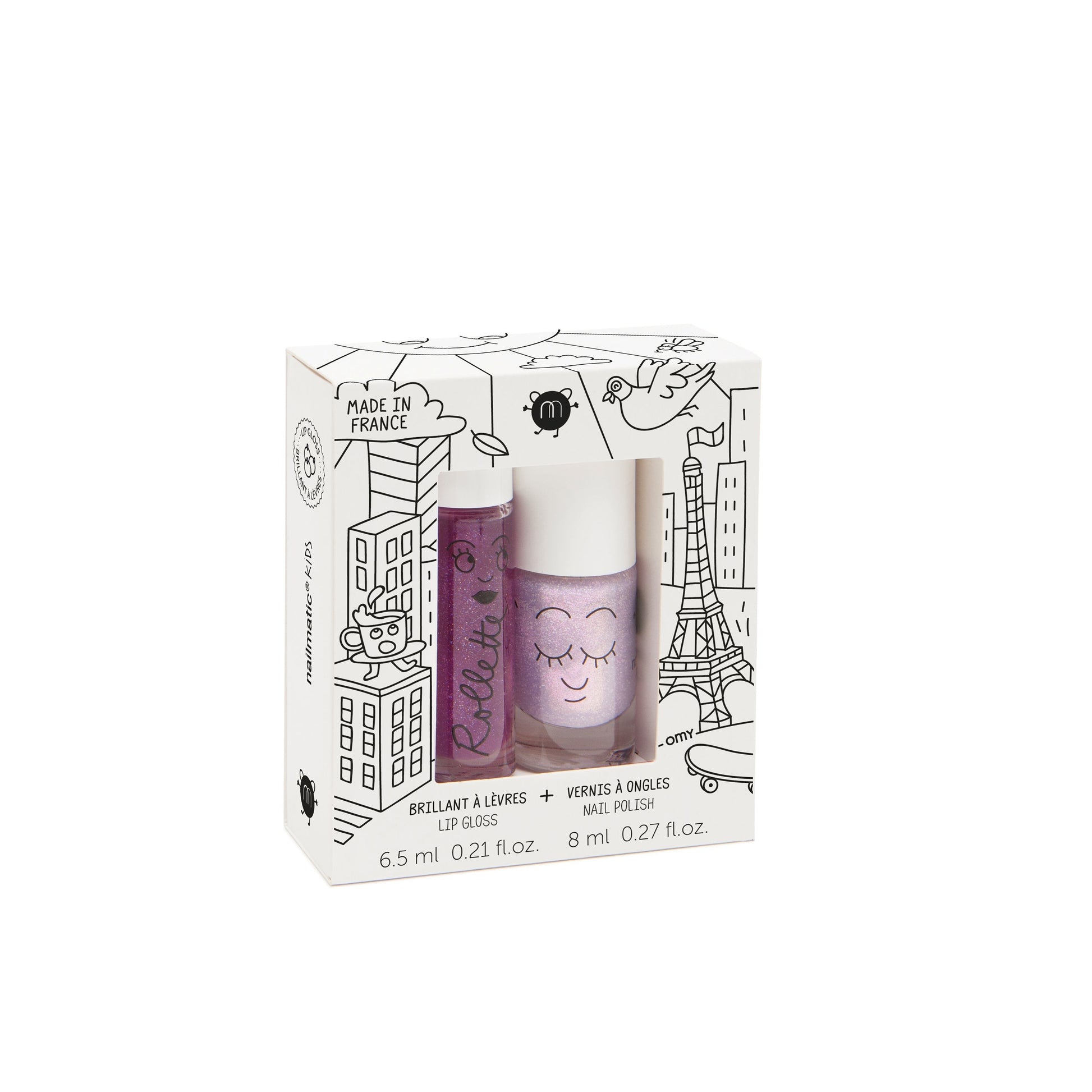 Nailmatic Kids Duo Nail Varnish/Lip Gloss - Lovely City