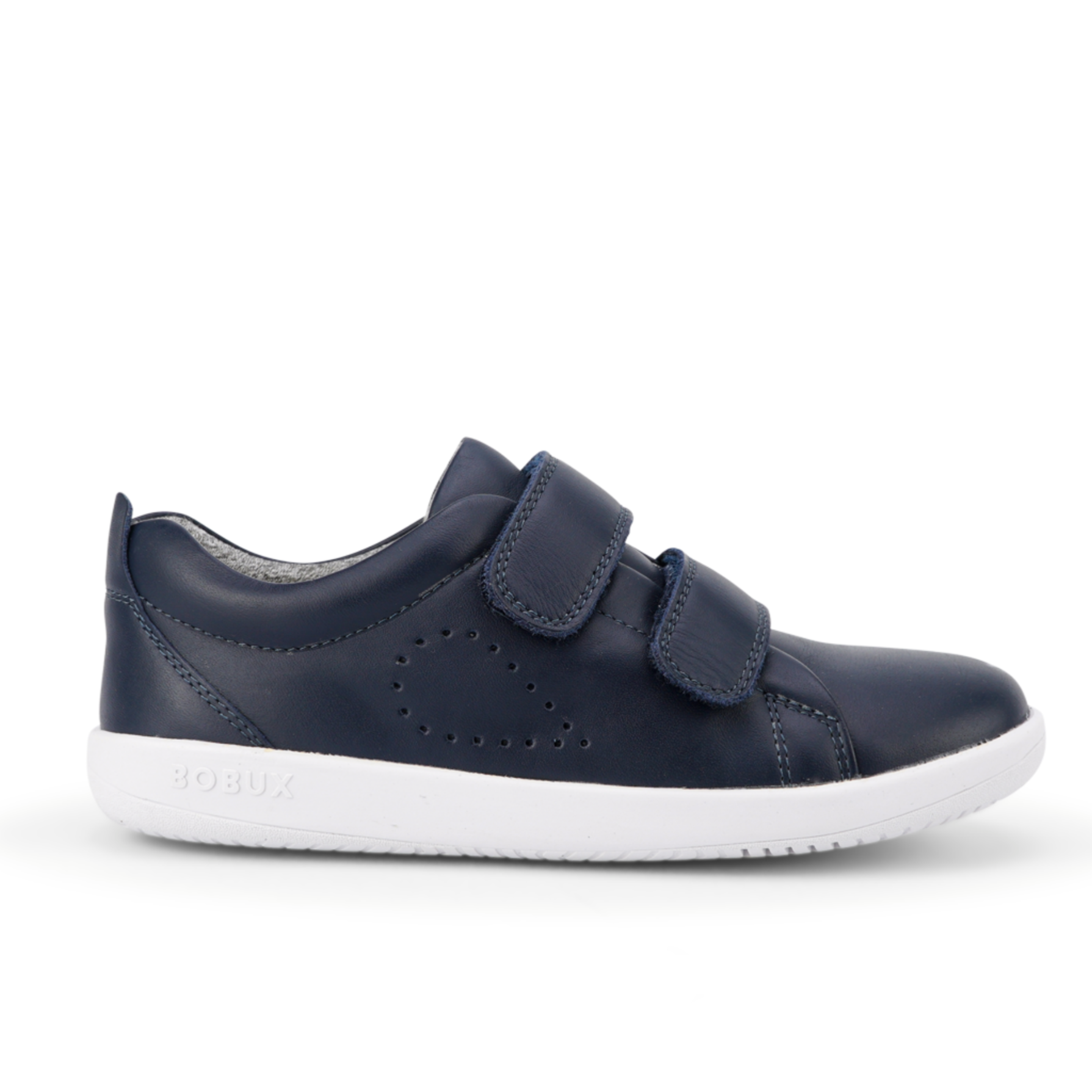 Bobux Grass Court Navy Leather Trainers