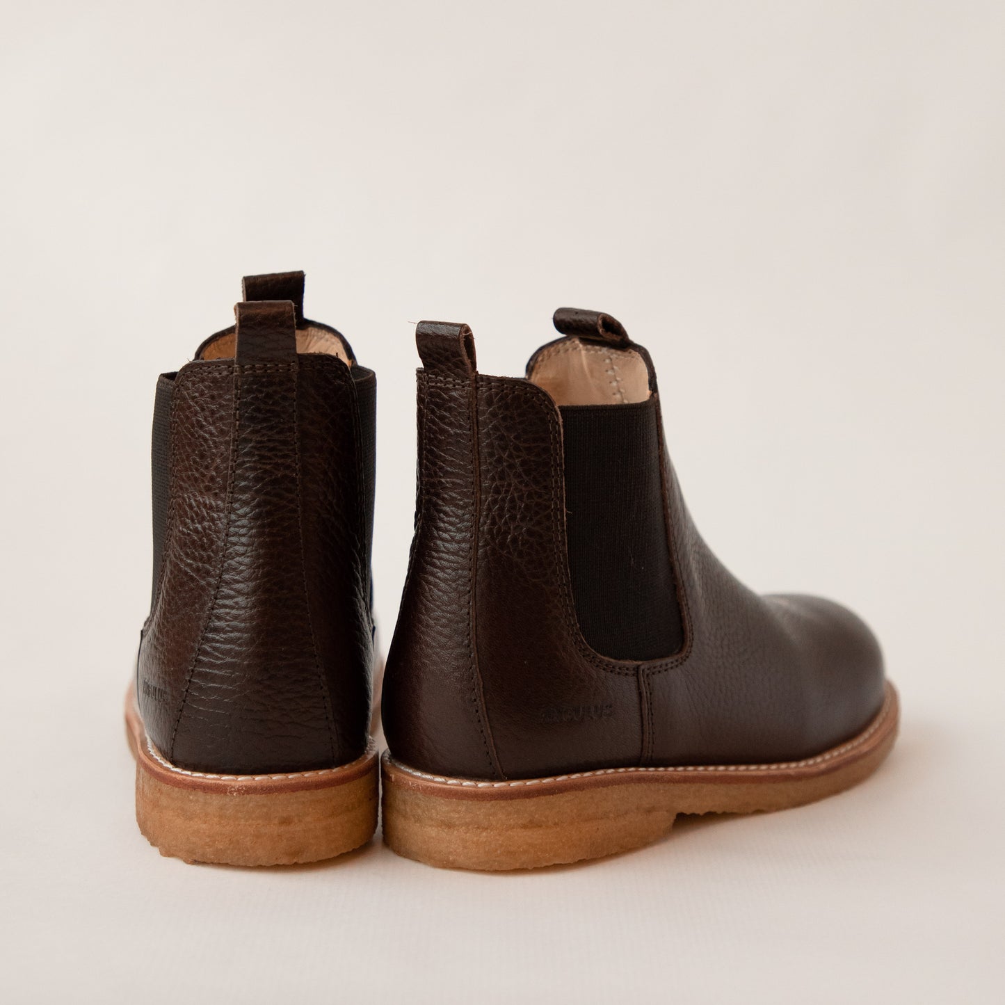 Angulus Chelsea Boots Dark Brown Leather