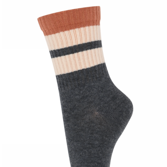 MP Denmark Frej Socks Dark Grey Melange