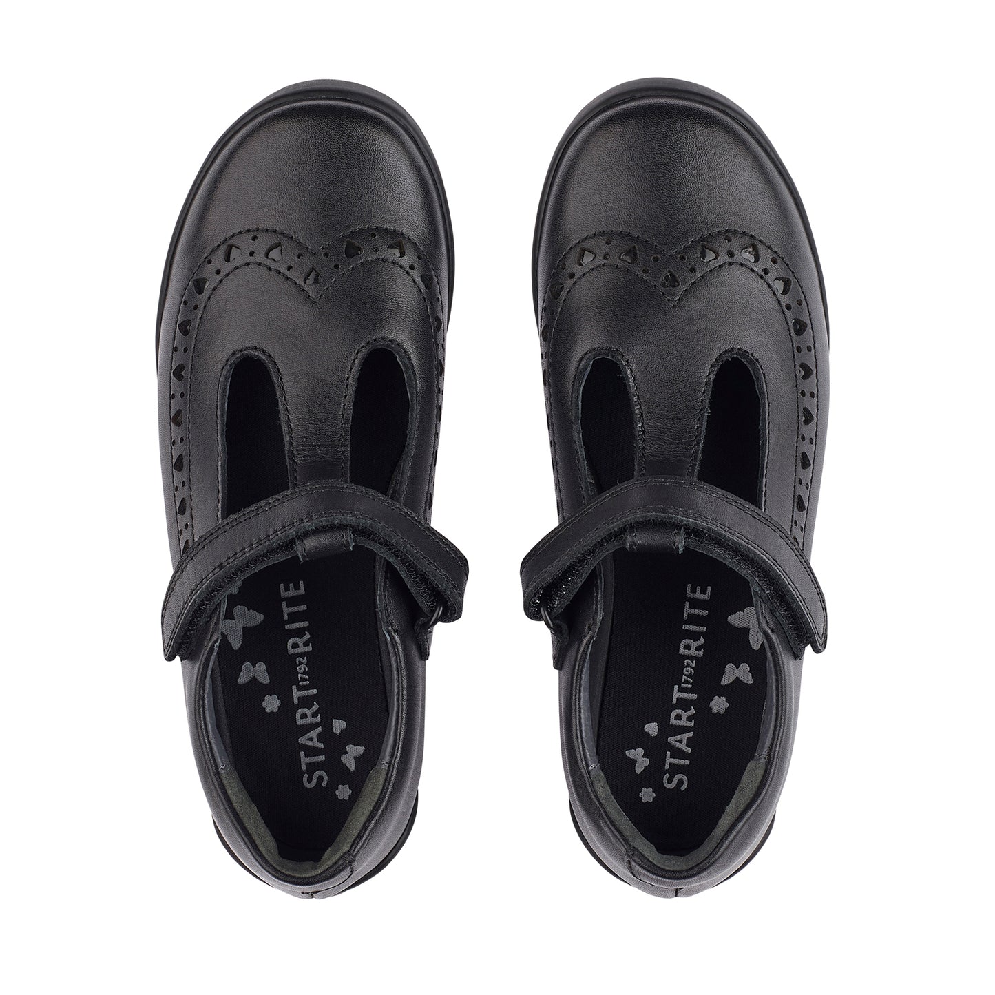 Start-Rite Leapfrog Black Leather School Shoes